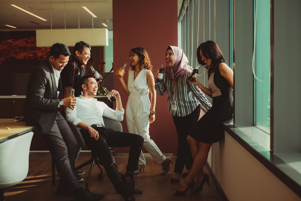 People having fun together