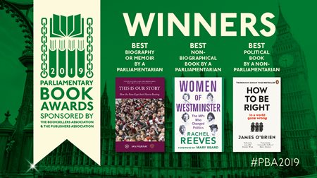 Parliamentary Book Awards winners 2019