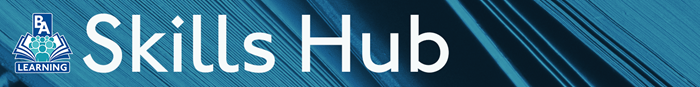 BA Learning Skills Hub banner